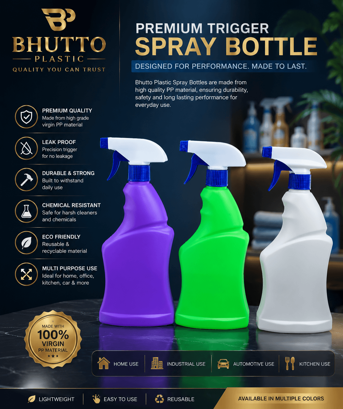 Glass Cleaner Bottles